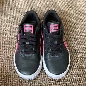 Black, pink and orange